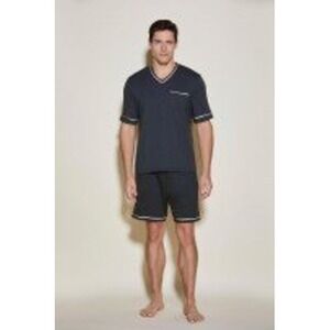 Cosabella Mens Charcoal Grey V-Neck Pajama Set Short Sleeve Top and Shorts XL
